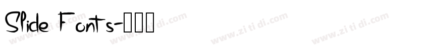Slide Fonts字体转换
